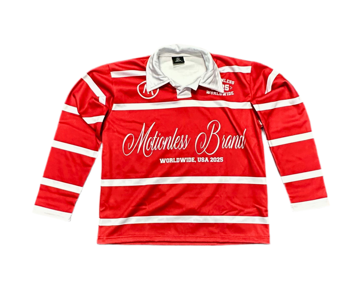 Red “Motionless U” Rugby