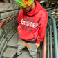 Red “Established” Hoodie